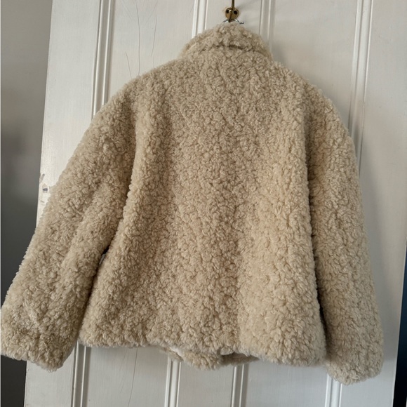 NWT Zara Teddy Fleece Jacket - Picture 3 of 3